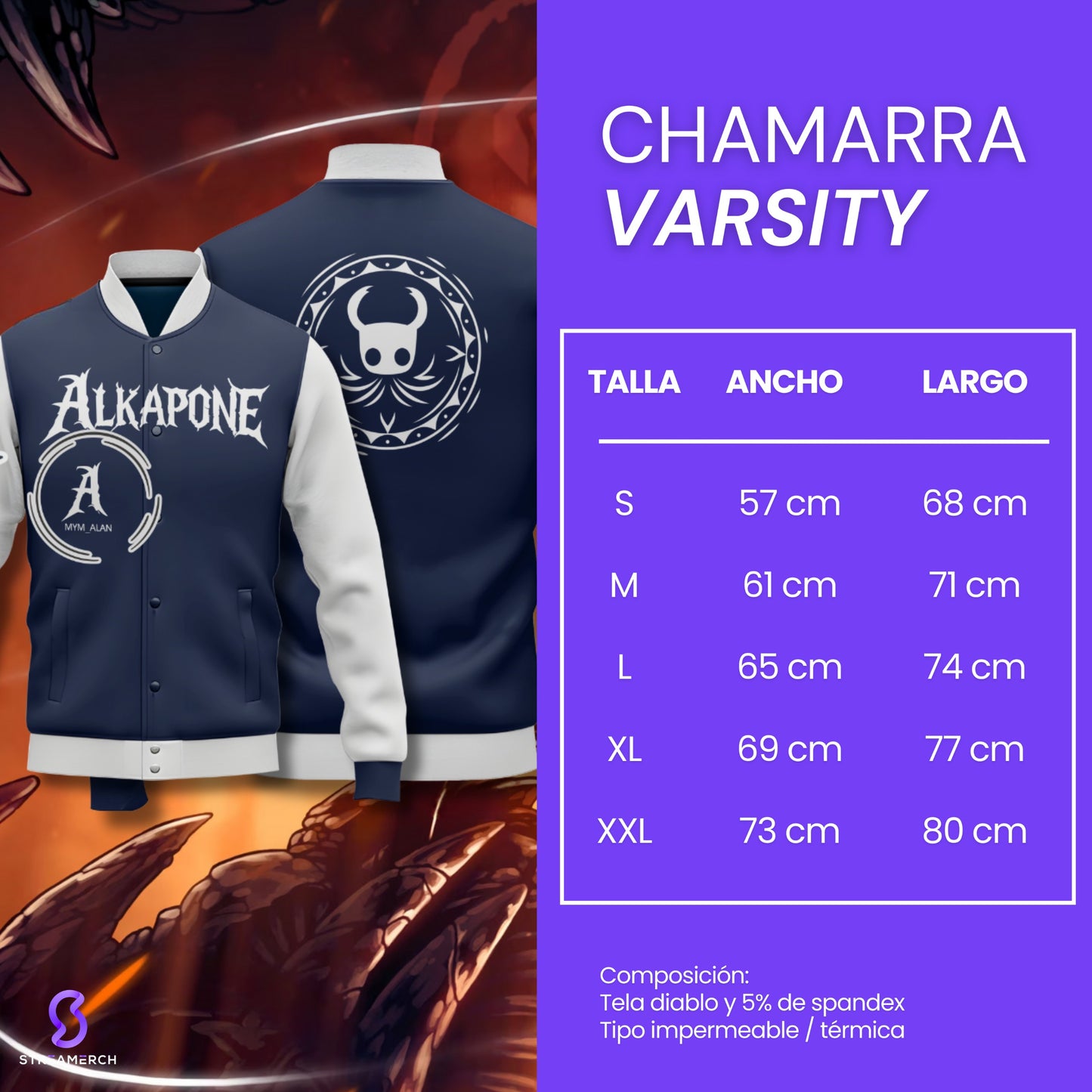 PREVENTA | Chamarra Varsity Alkapone