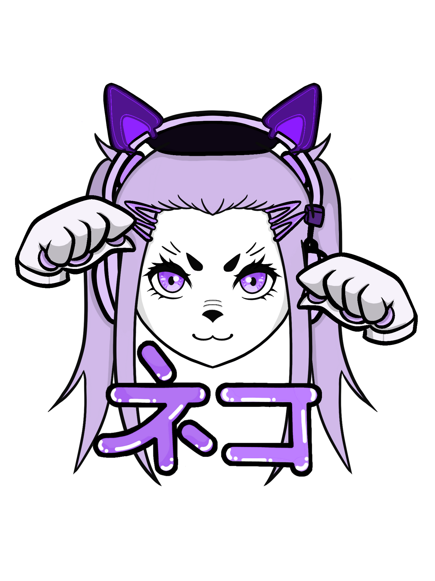 WOMEN'S LITCHI NEKO SHIRT