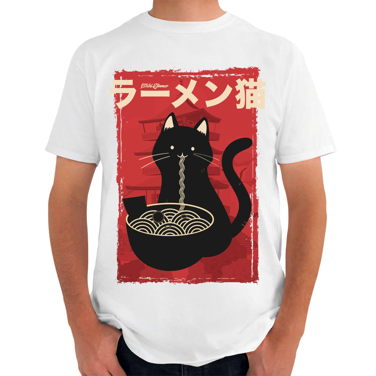 ramen cat t shirt