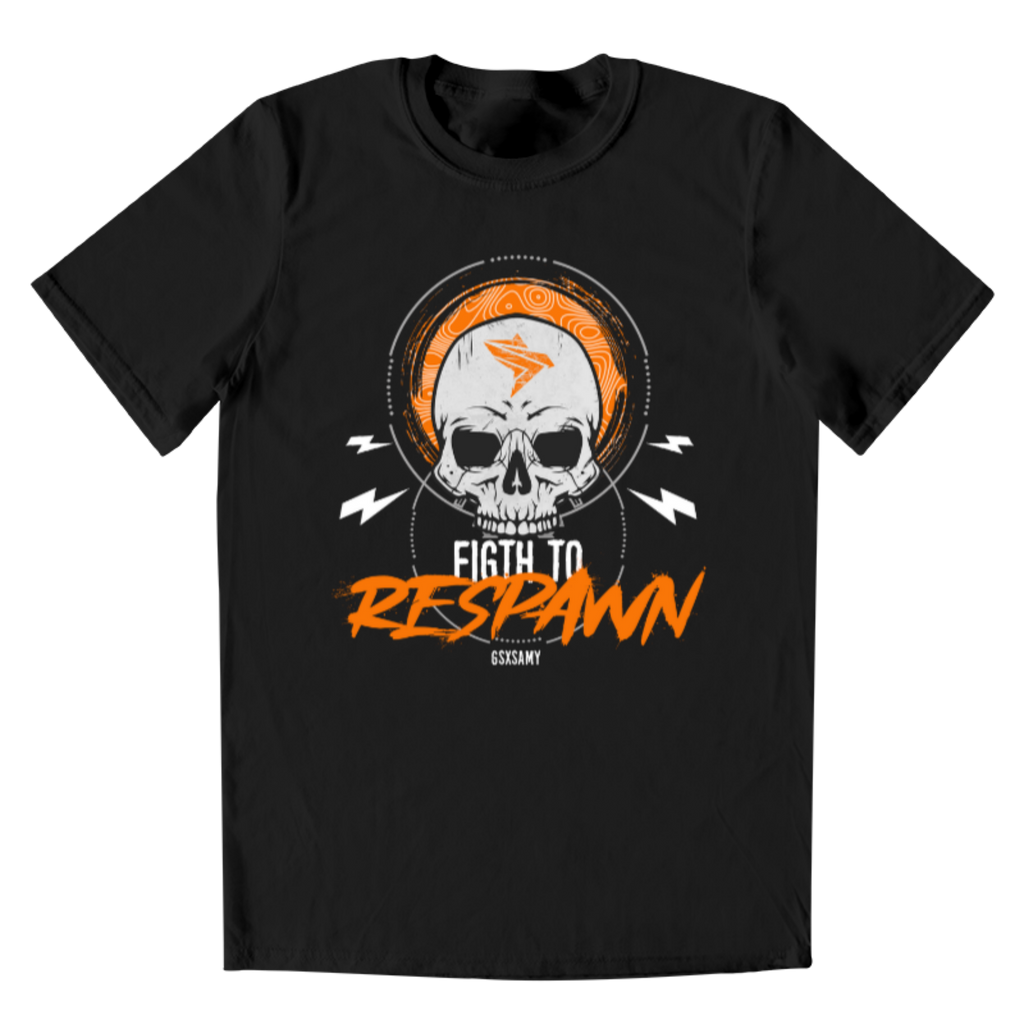 MEN'S FIGHT TO RESPAWN ORANGE T-SHIRT