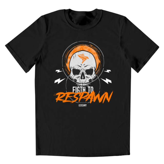 MEN'S FIGHT TO RESPAWN ORANGE T-SHIRT