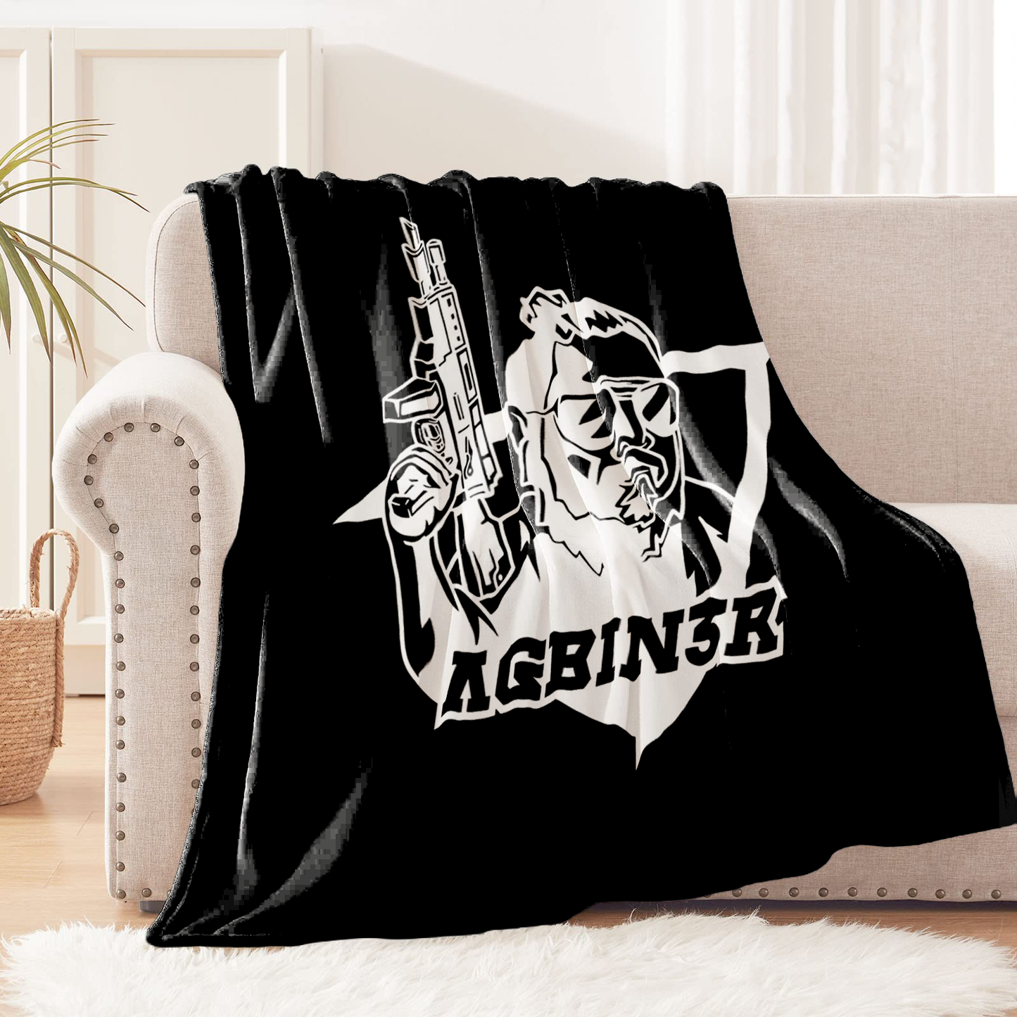 Manta de Tela Polar, Poliéster de 1.10 x 1.60 cm Agbiner