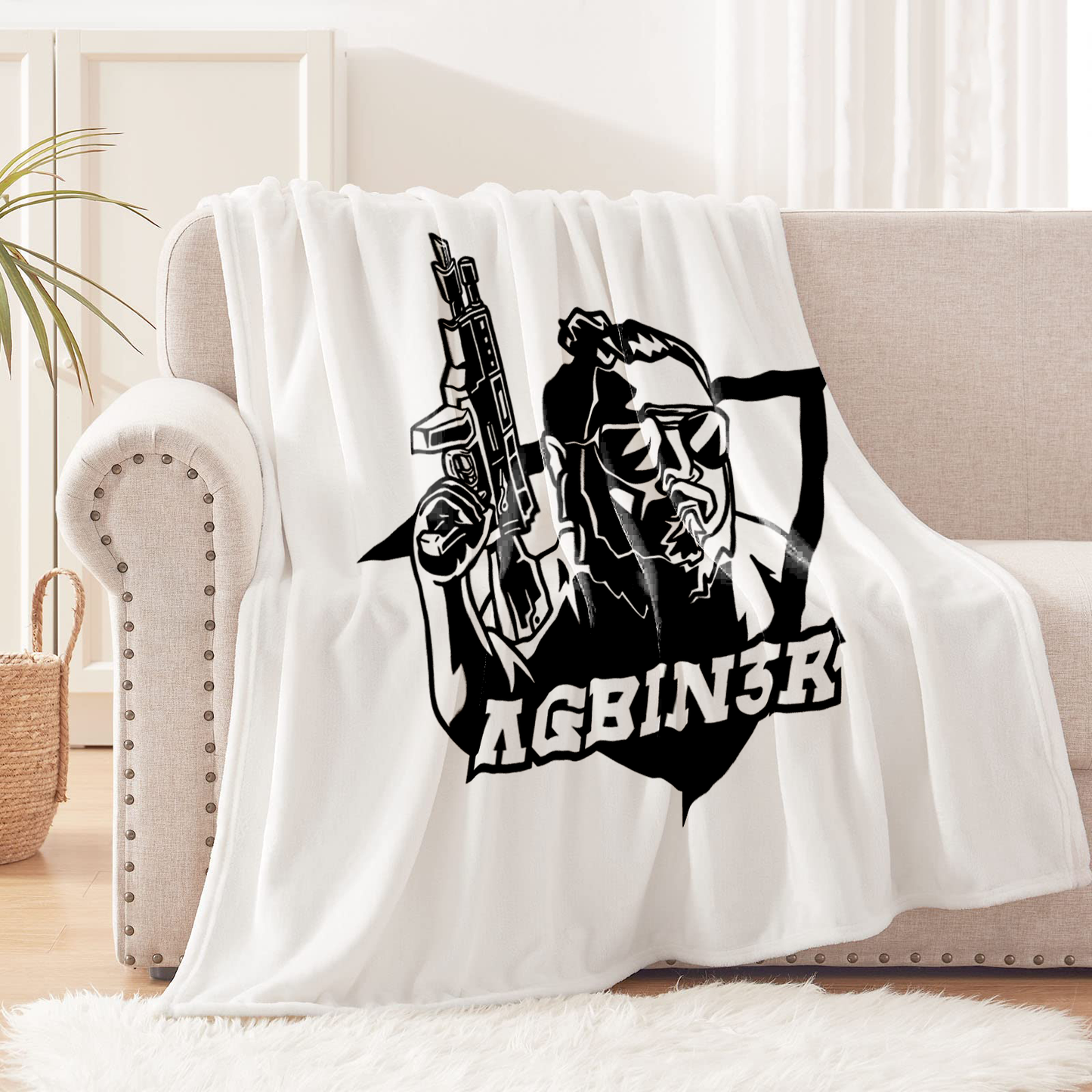 Manta de Tela Polar, Poliéster de 1.10 x 1.60 cm Agbiner