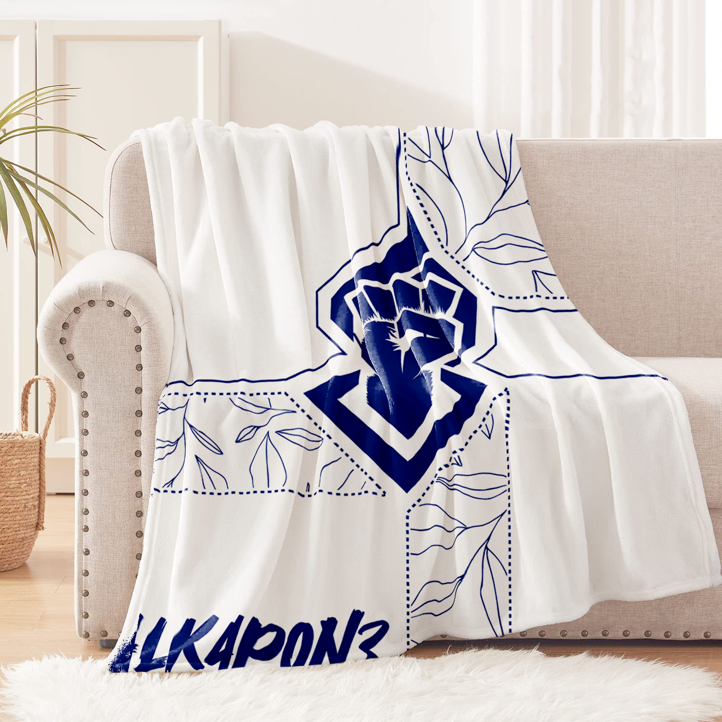 Manta de Tela Polar, Poliéster de 1.10 x 1.60 cm Alkapone