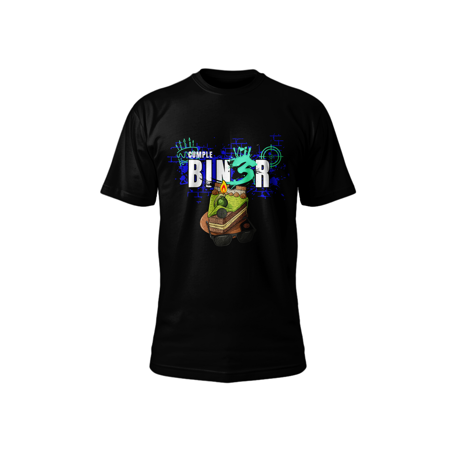 Playera Hombre Cumple Bin3r Negro