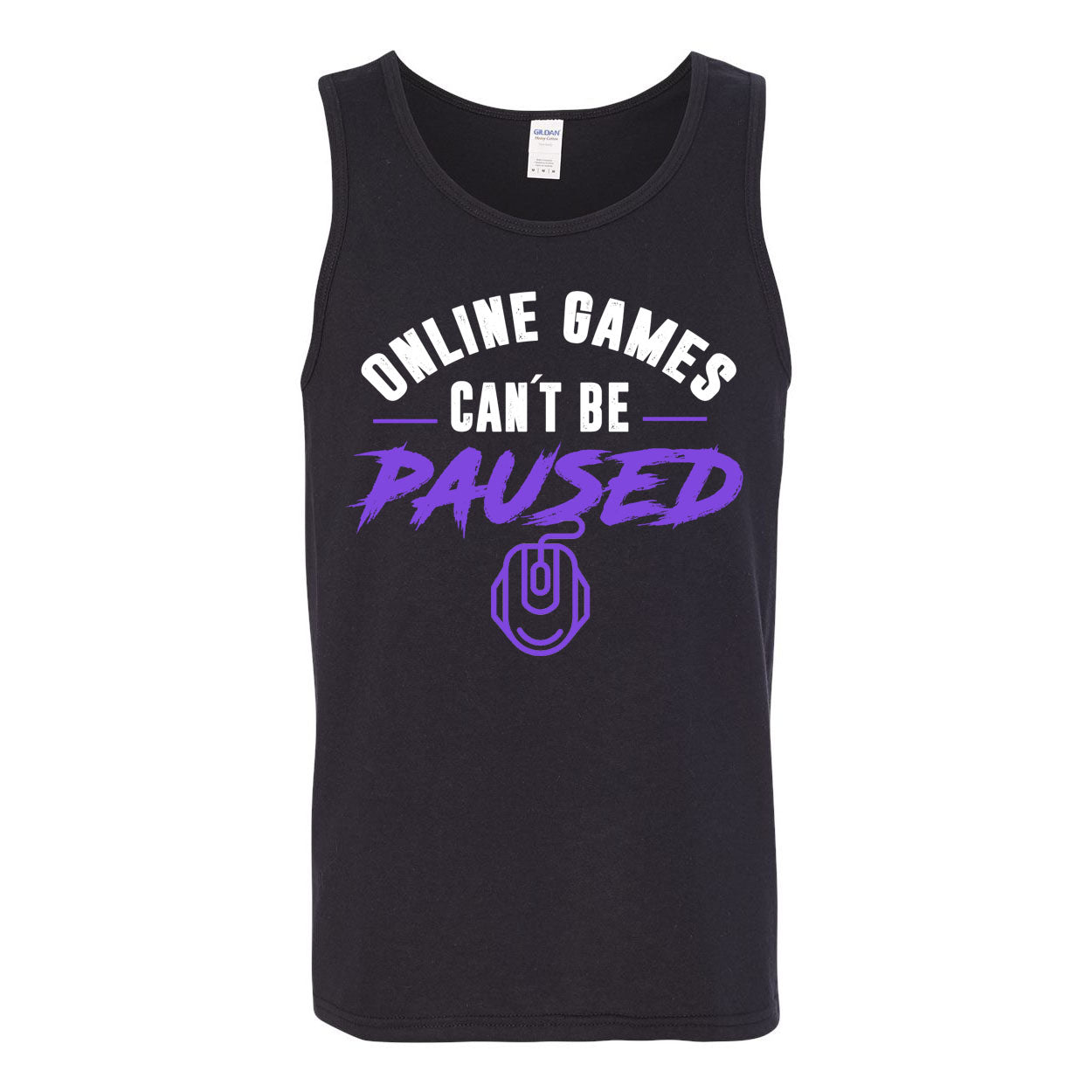 CANT BE PAUSED TANK TOP T-SHIRT 