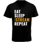 Eat Sleep Hatake Gaming Black Men's T-Shirt