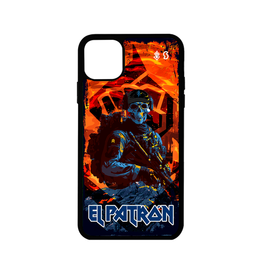 Sublimated alkapone case with iron maiden pattern