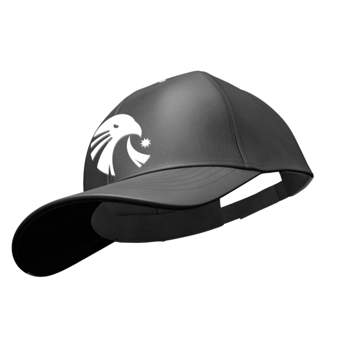 Estral Cap Esports Black Trench Coat White Logo