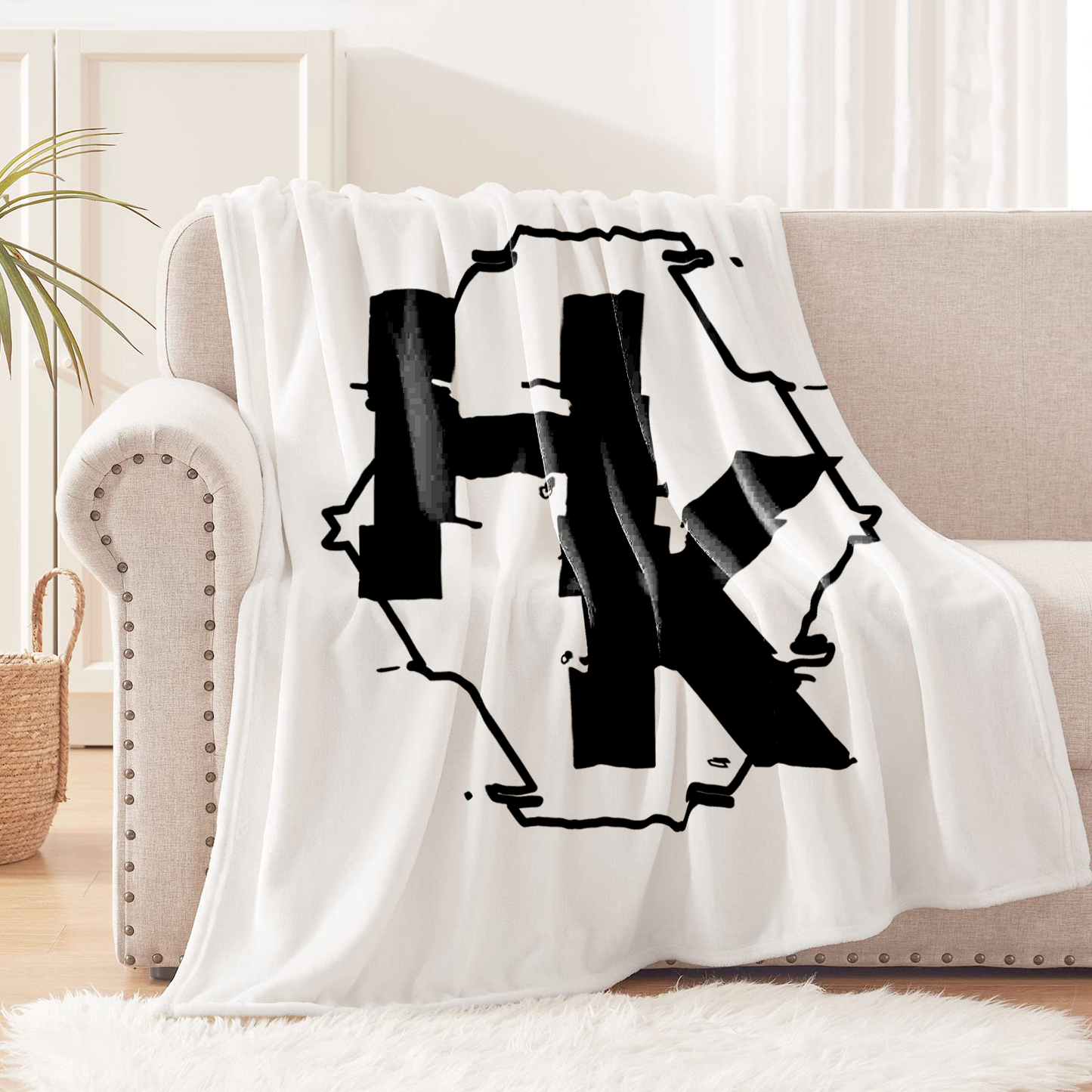 Manta de Tela Polar, Poliéster de 1.10 x 1.60 cm Hatake Gaming