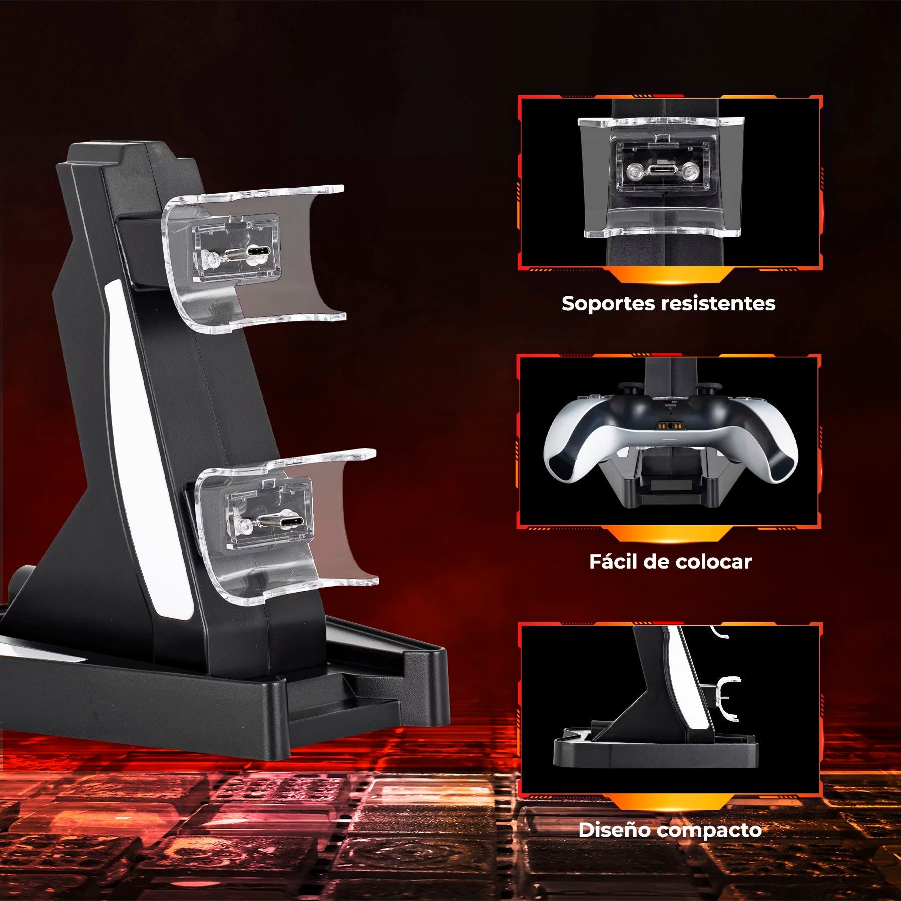 Dual Charger for PlayStation Controllers