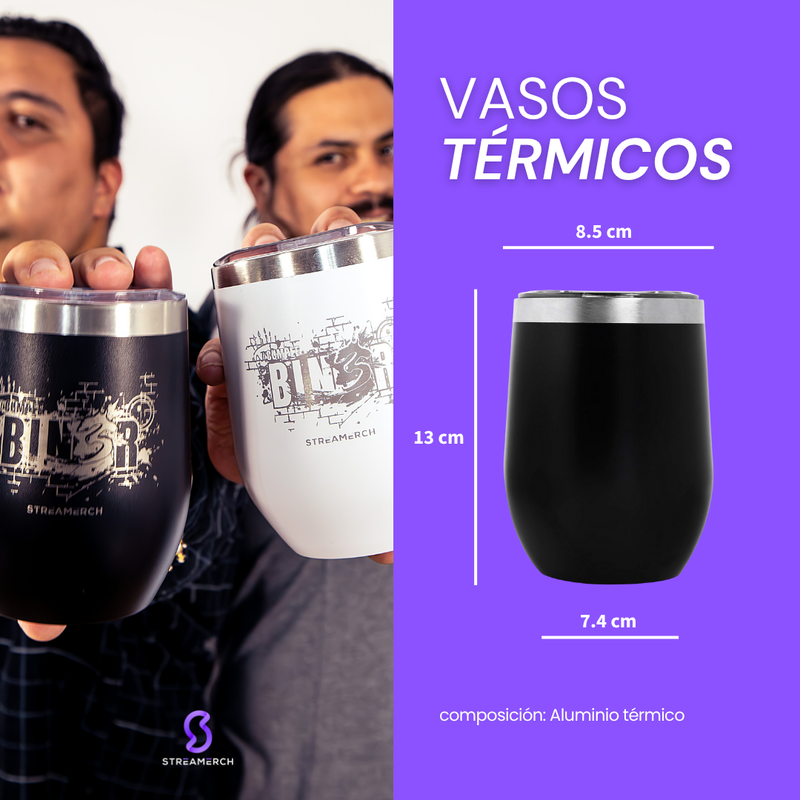Size chart for Vaso térmico Tlacoache Mumusi