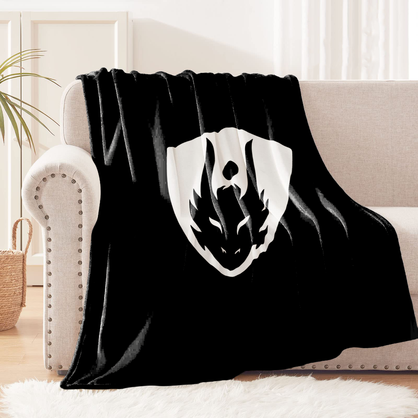 Manta de Tela Polar, Poliéster de 1.10 x 1.60 cm Quisqueya Sports Logo