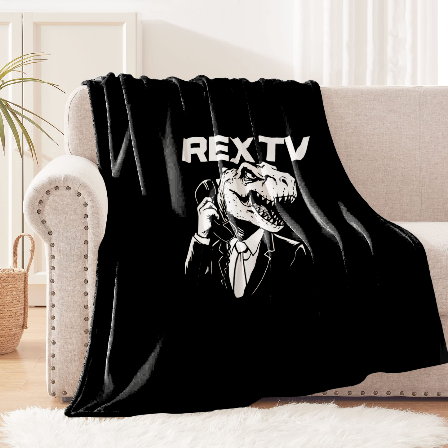 Manta de Tela Polar, Poliéster de 1.10 x 1.60 cm Rex Tv