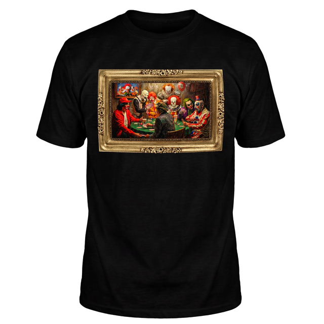 Playera Horror Clowns Poker Night – SCREAMING SEASON Collection
