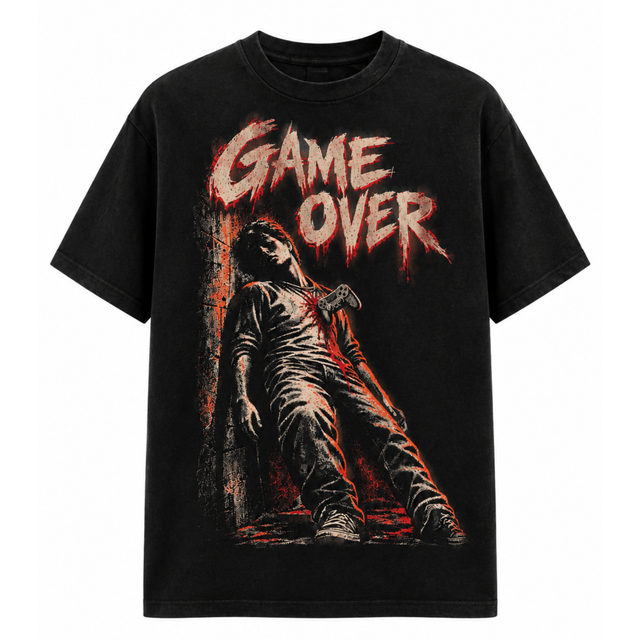 Playera Game Over Dark Gaming – SCREAMING SEASON Collection