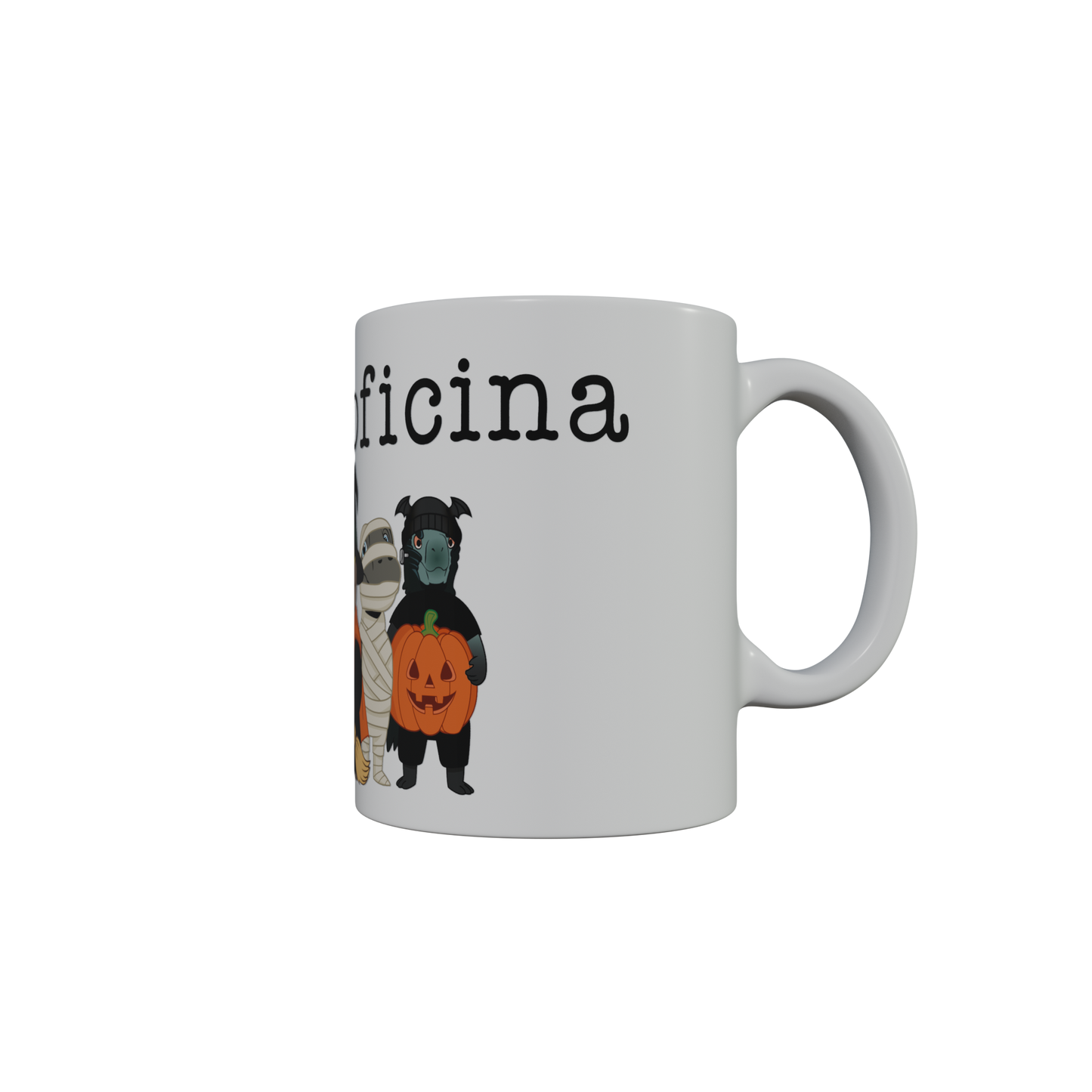 Taza Rex Tv La Dinoficina Halloween