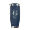 20 oz blue thermal thermos from the Dinoficina