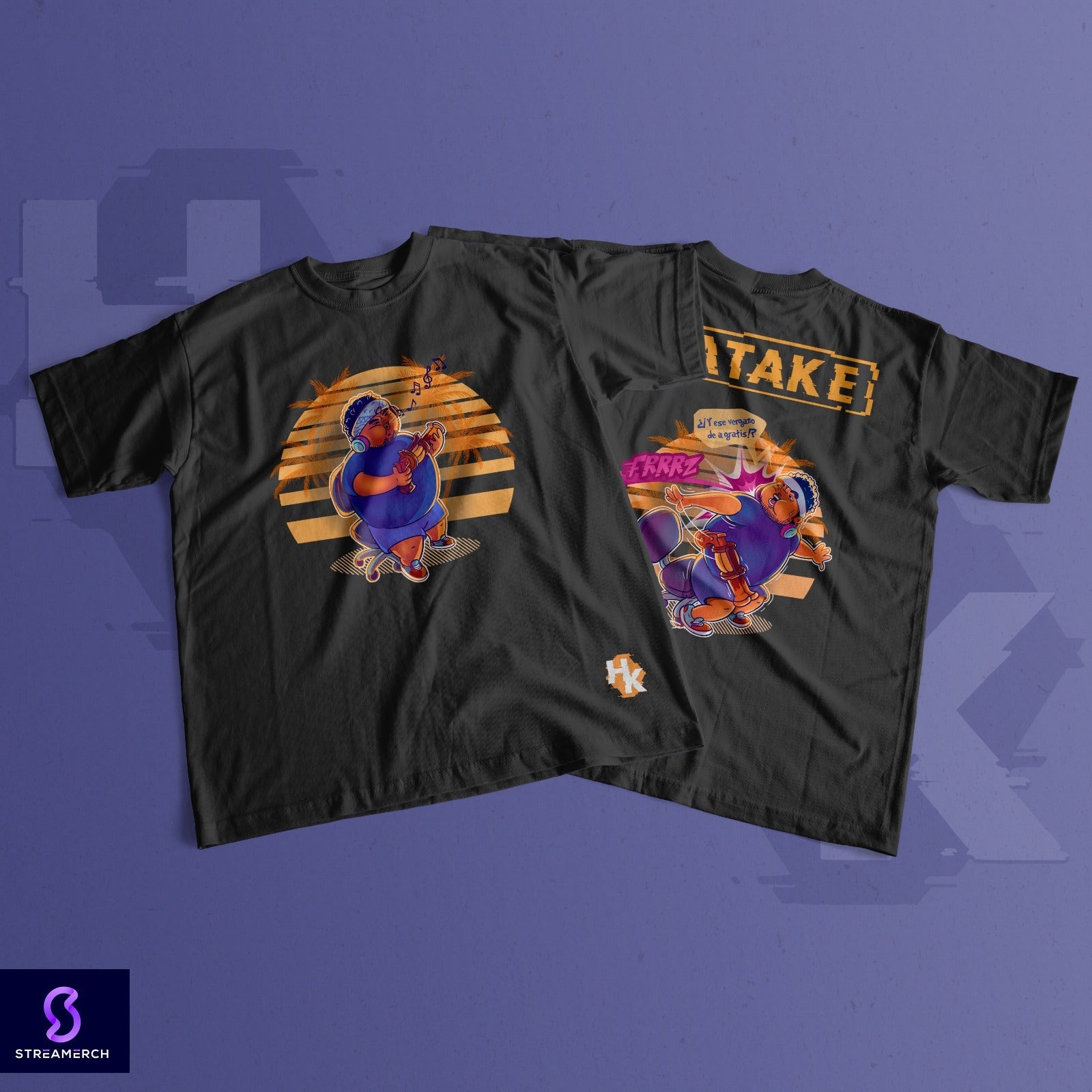 Hatake Gaming Men's Black T-Shirt