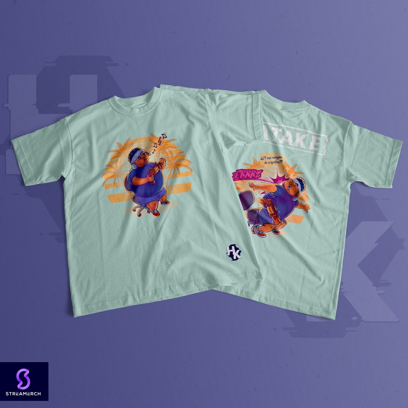 Hatake Gaming Men's Green T-Shirt