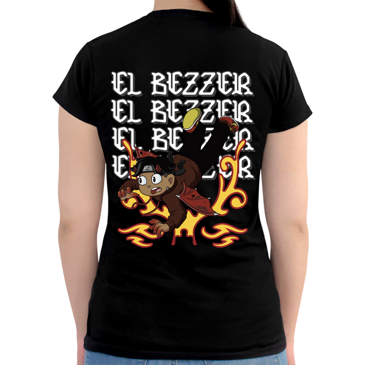 ElBezzer Women's T-Shirt Tribal Roulette of the Little Devil Double Design