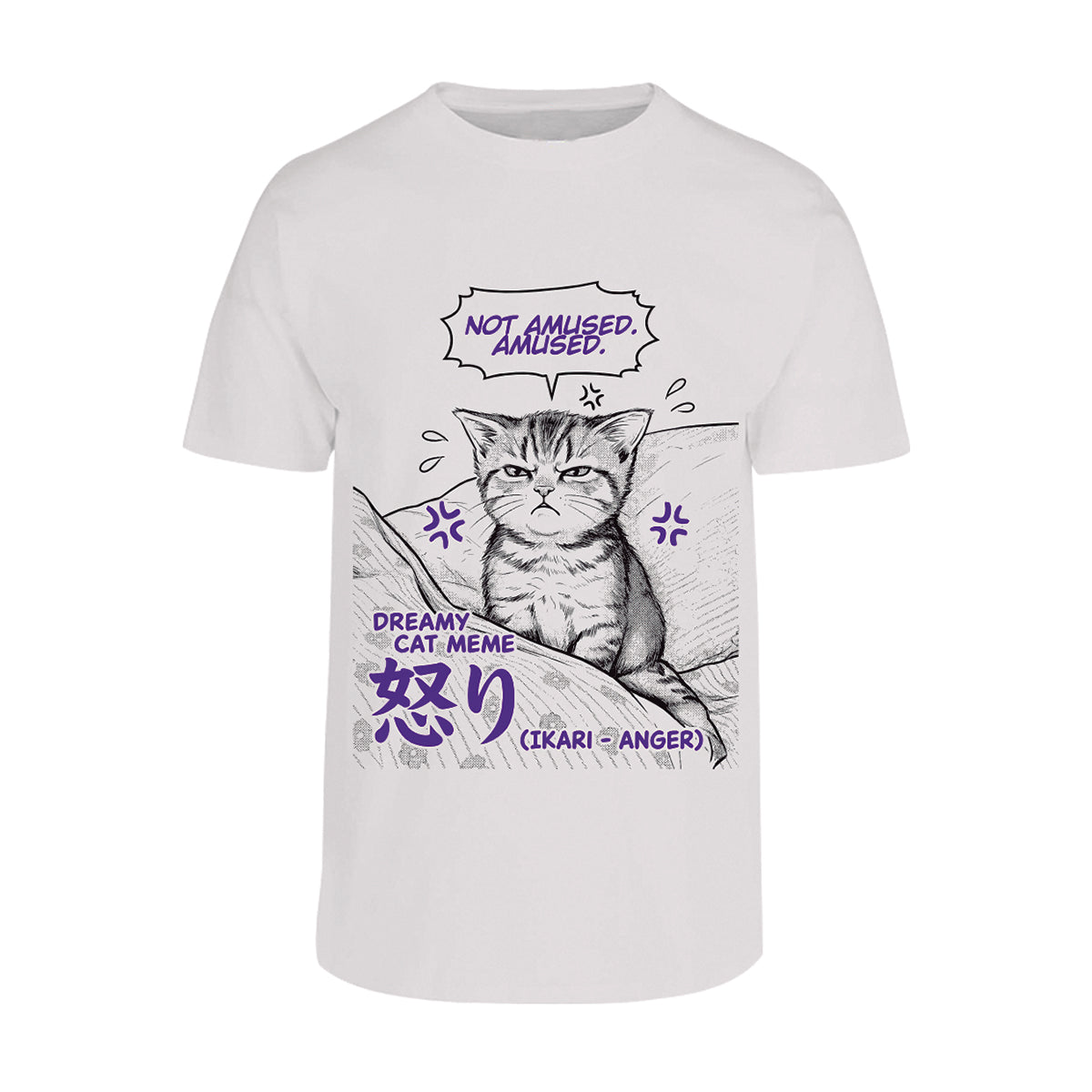 Playera Gato Malo Ikari Estilo Manga
