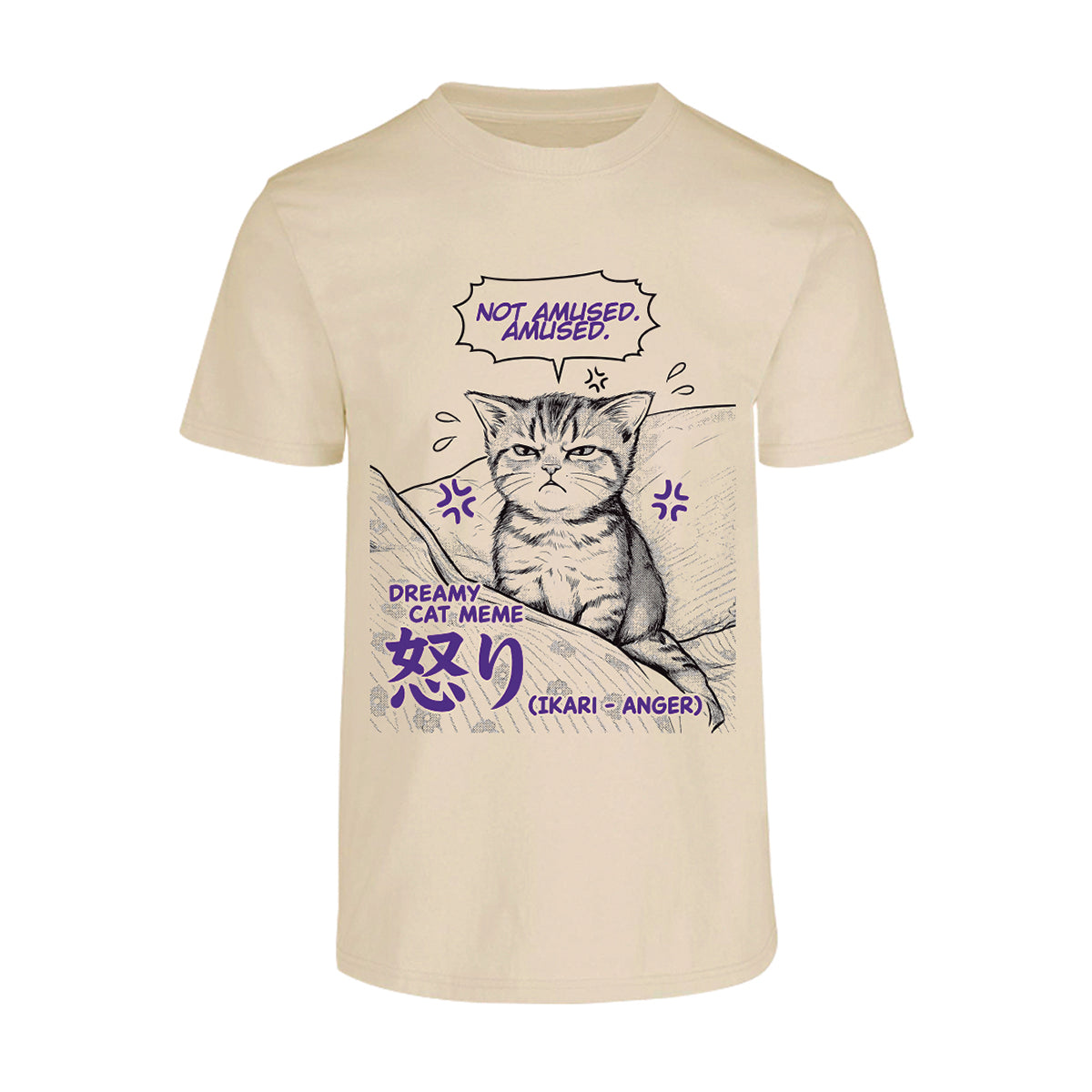 Playera Gato Malo Ikari Estilo Manga