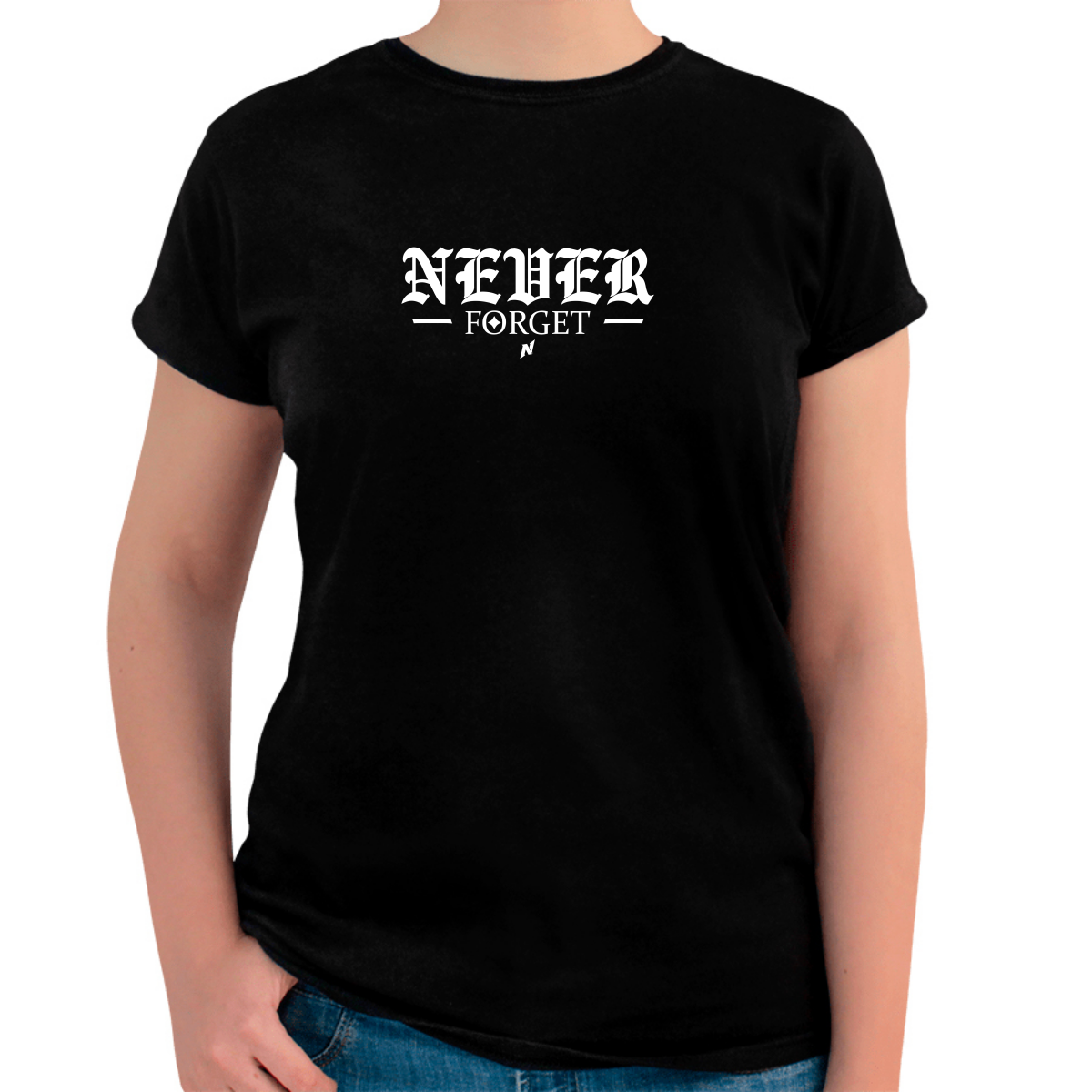 WOMEN'S T-SHIRT NOSTALGIA GENESIS NEVER FORGET CENTER – Streamerch