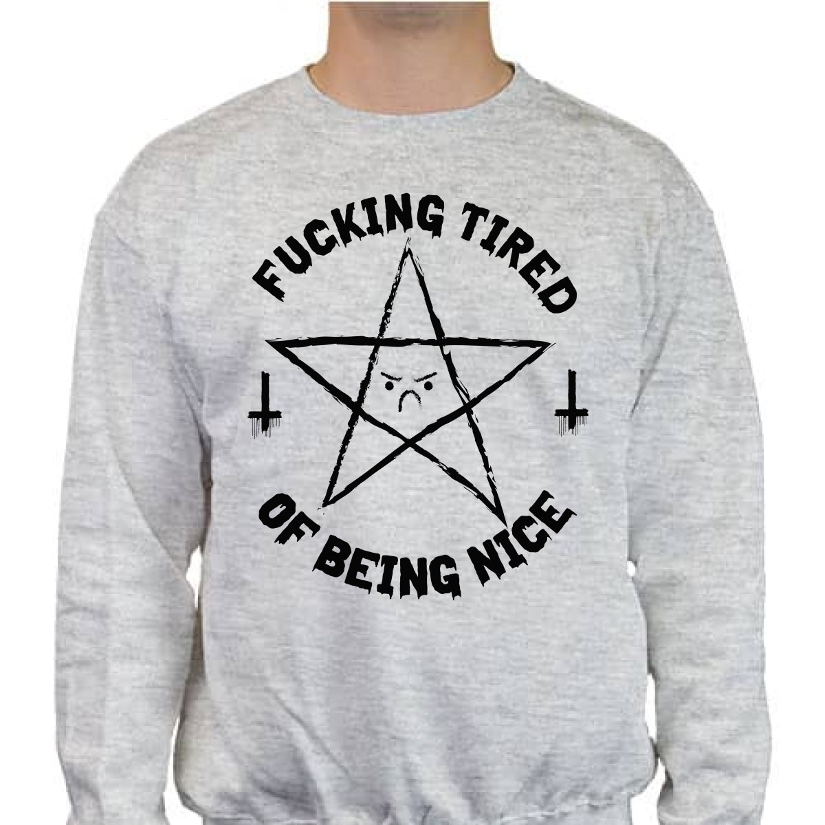 SUDADERA OKAMI FUCKING TIRED OF BEING NICE