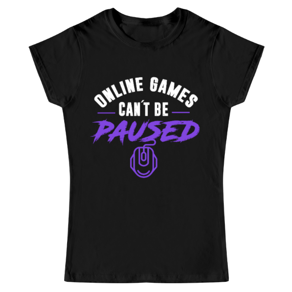 PLAYERA CANT BE PAUSED - Streamerch