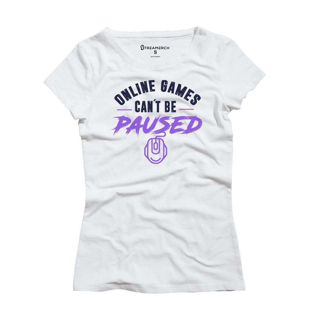PLAYERA CANT BE PAUSED - Streamerch