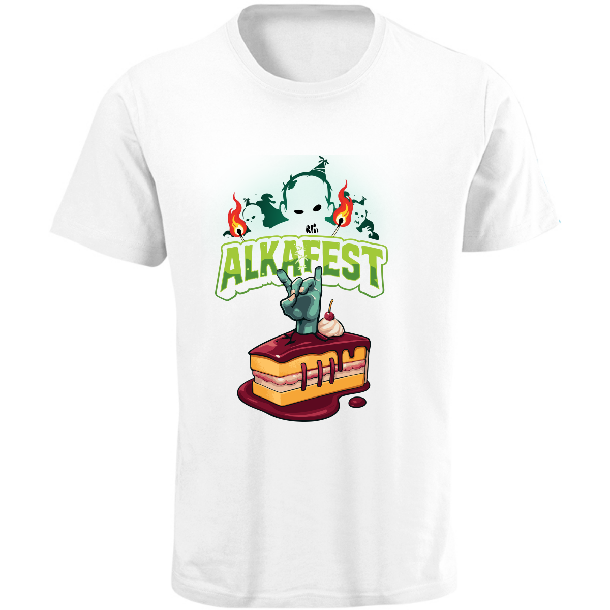 Playera Hombre Alkafest Blanco