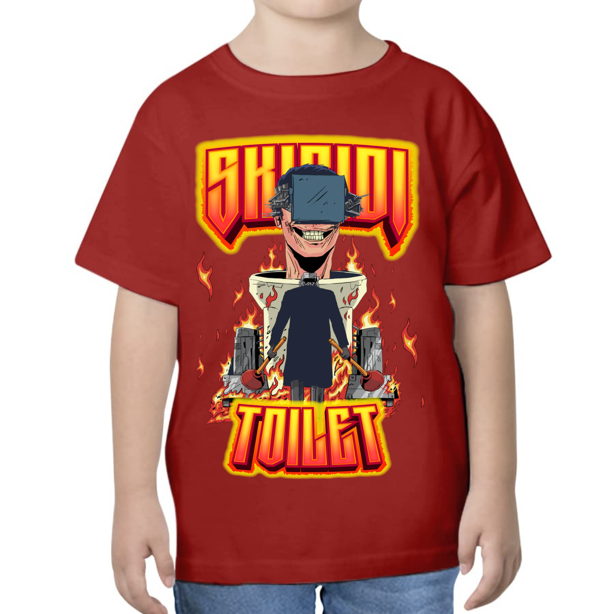 PLAYERA PARA NIÑOS UNISEX SKIBIDI TOILETS WARS