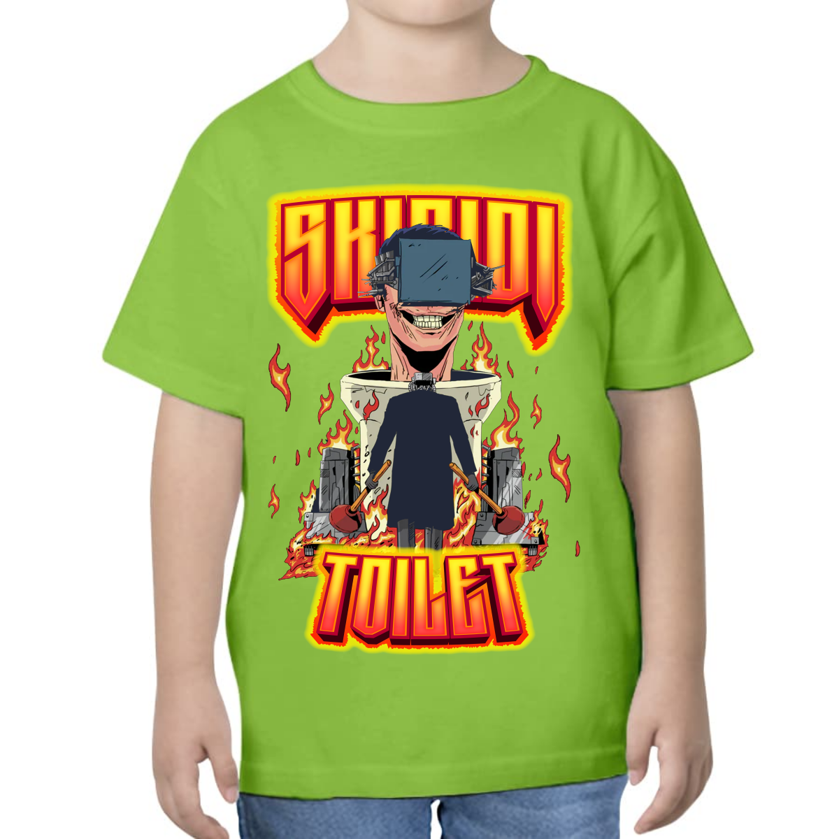 PLAYERA PARA NIÑOS UNISEX SKIBIDI TOILETS WARS