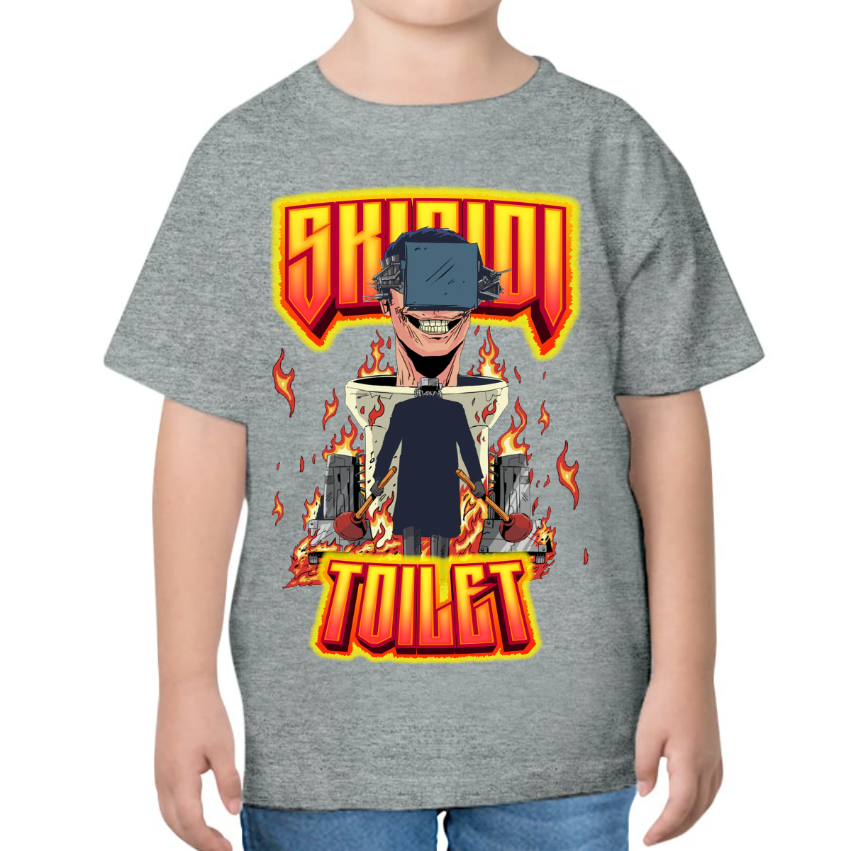 PLAYERA PARA NIÑOS UNISEX SKIBIDI TOILETS WARS