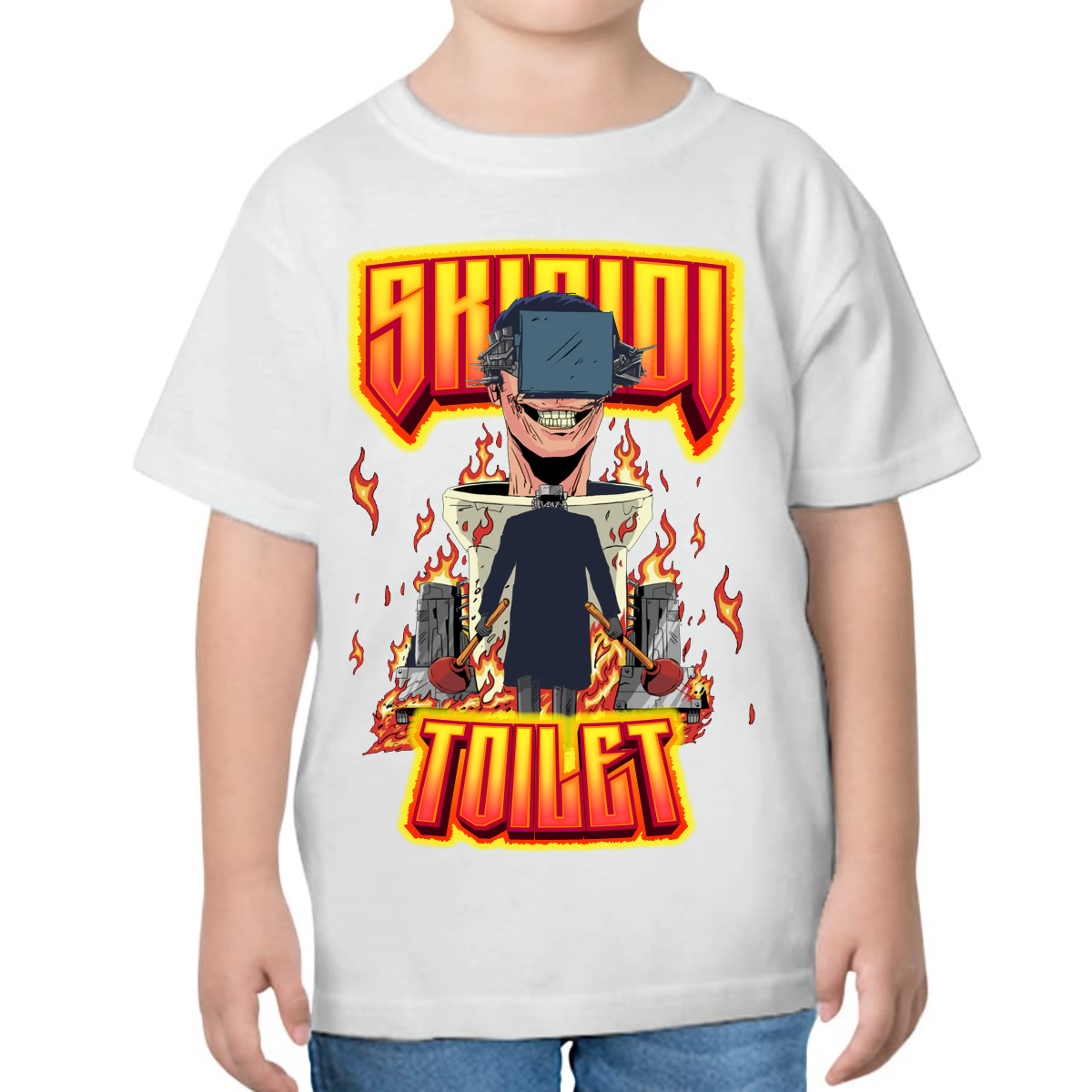 PLAYERA PARA NIÑOS UNISEX SKIBIDI TOILETS WARS