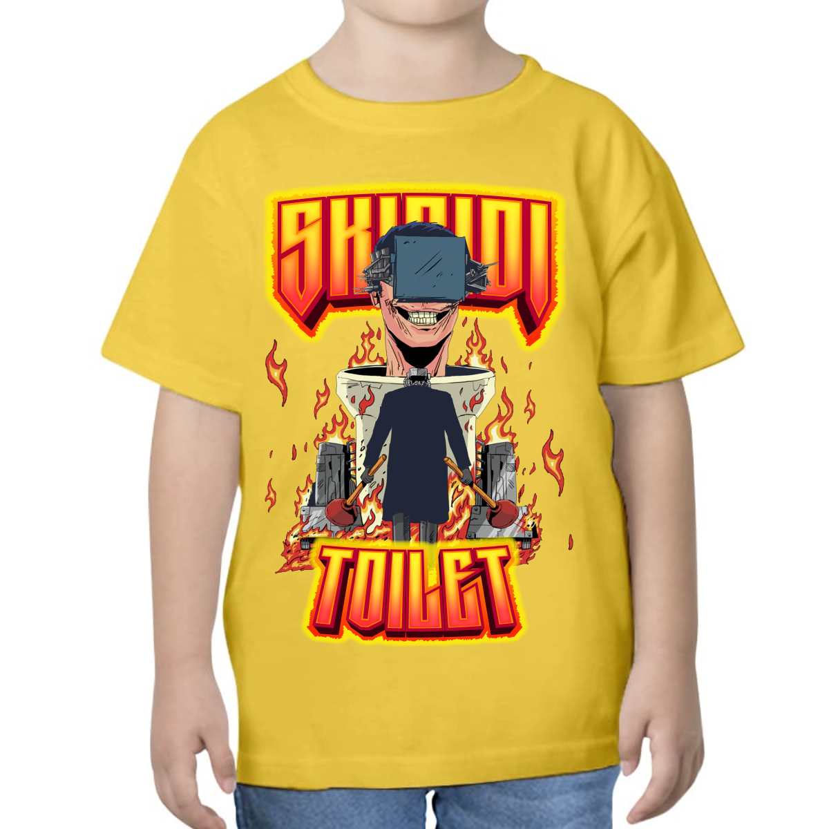 PLAYERA PARA NIÑOS UNISEX SKIBIDI TOILETS WARS