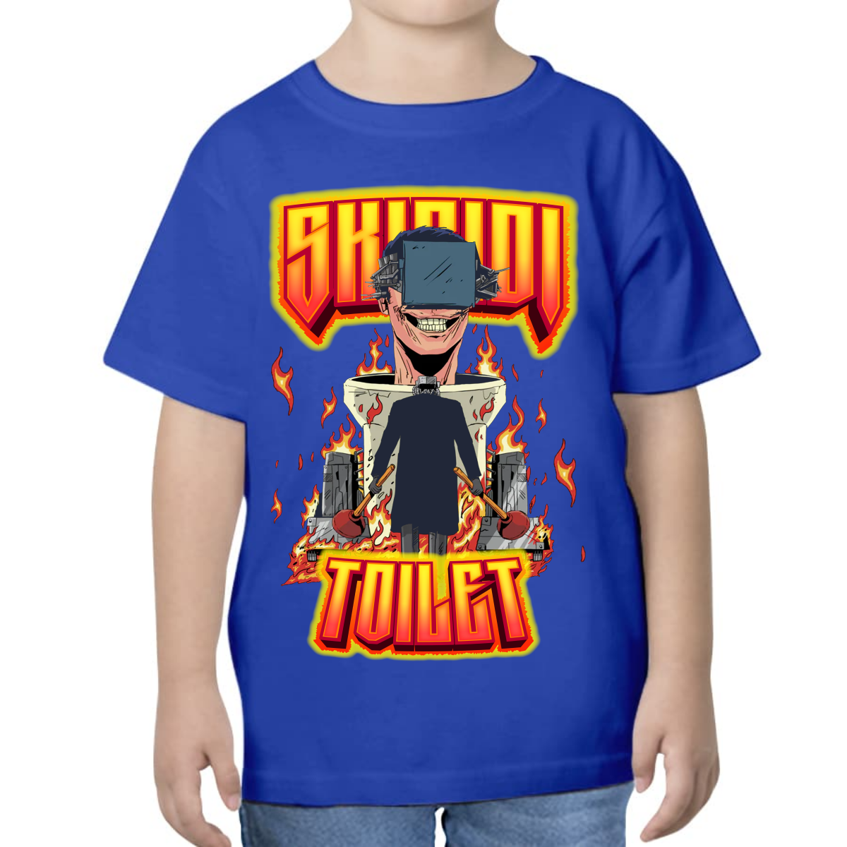 PLAYERA PARA NIÑOS UNISEX SKIBIDI TOILETS WARS