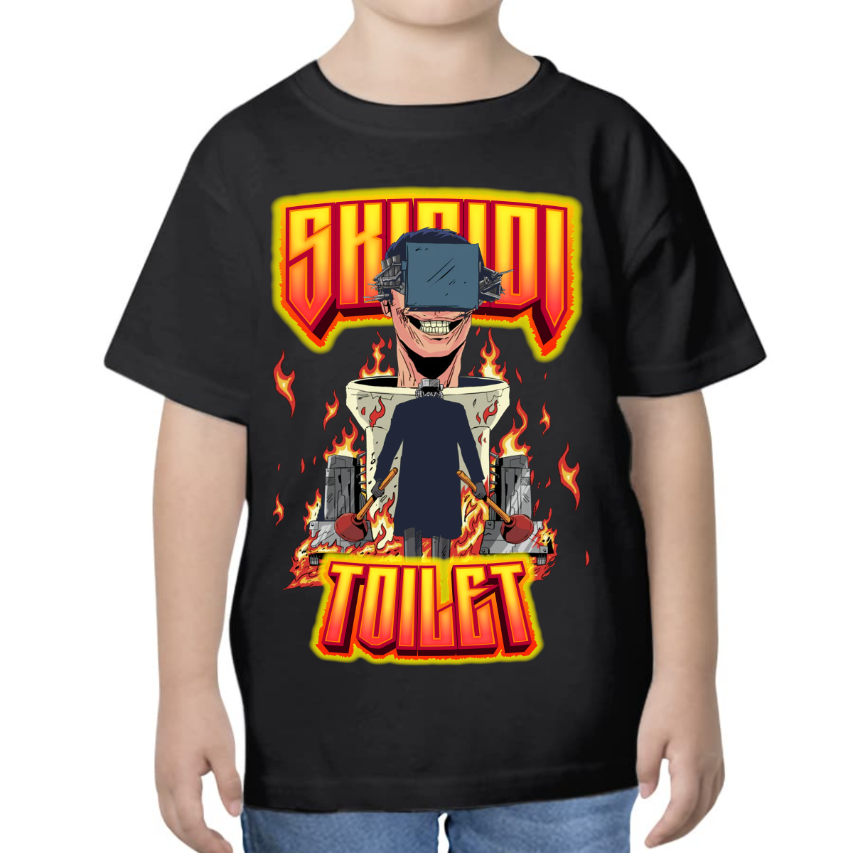 PLAYERA PARA NIÑOS UNISEX SKIBIDI TOILETS WARS