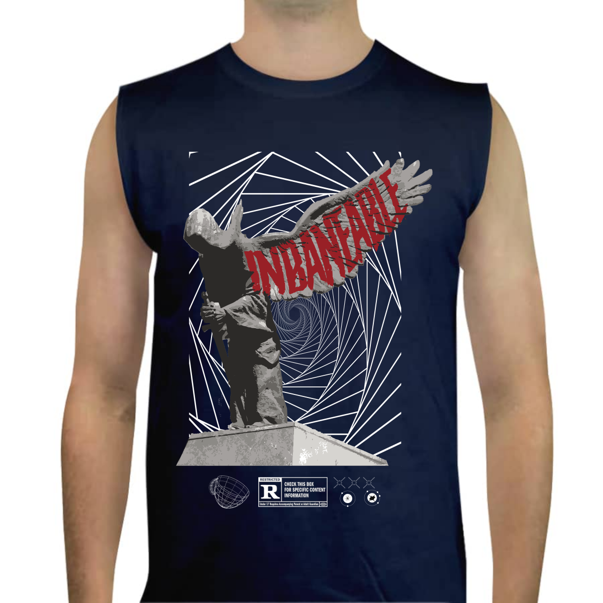 CAMISETA TANK TOP "RED INBANEABLE" DELTA FORCE