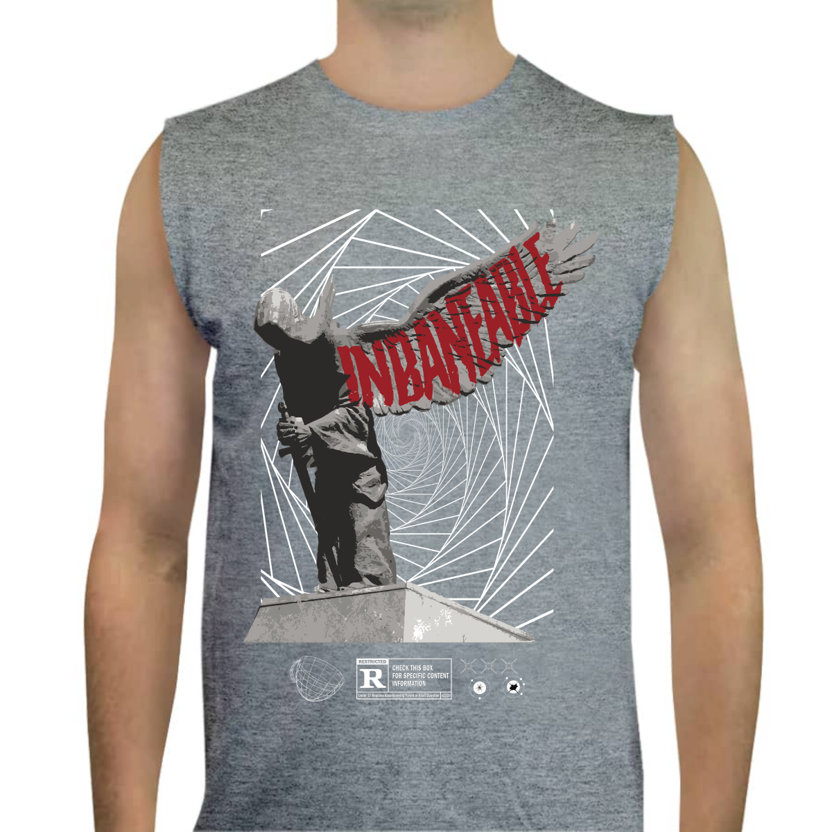 CAMISETA TANK TOP "RED INBANEABLE" DELTA FORCE