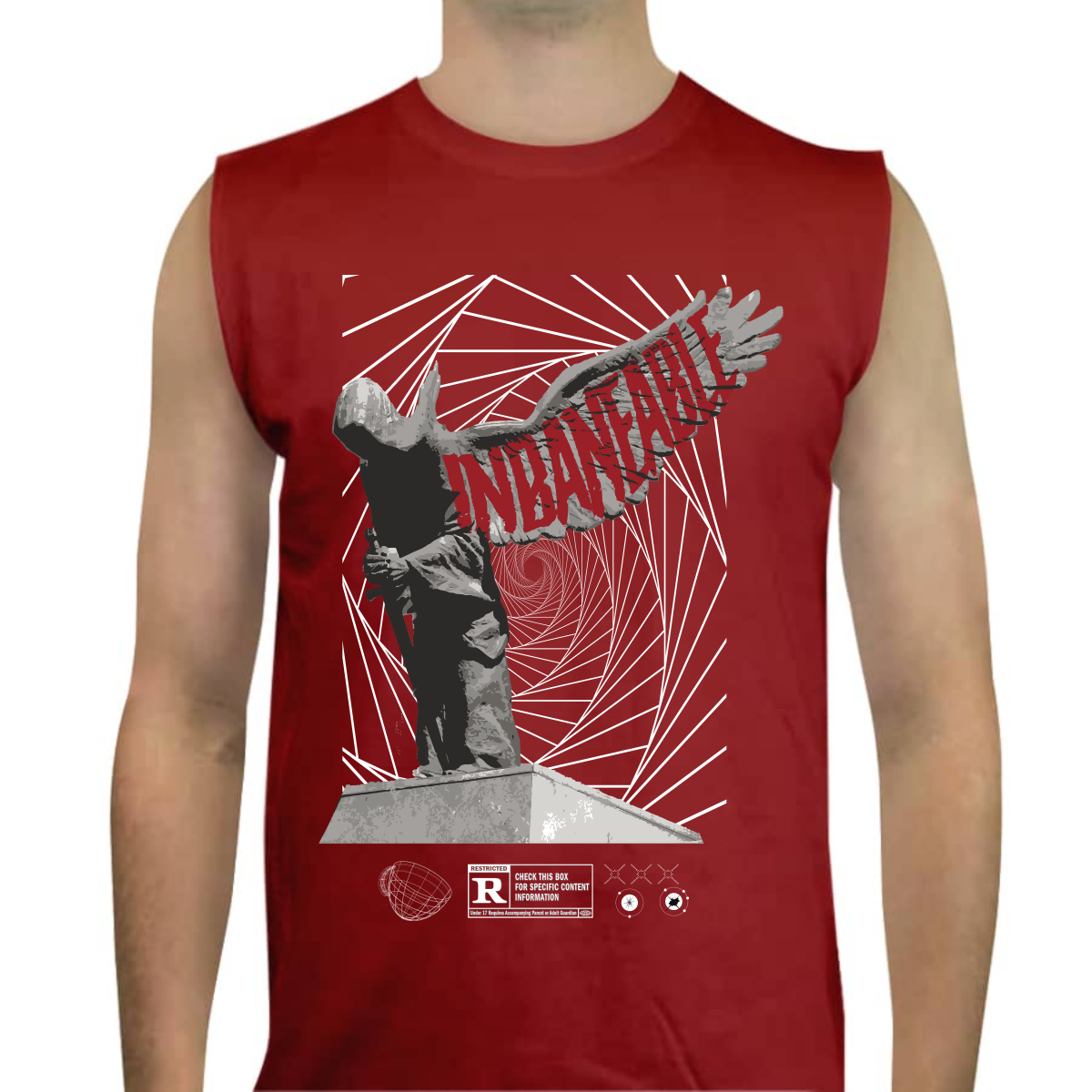 CAMISETA TANK TOP "RED INBANEABLE" DELTA FORCE