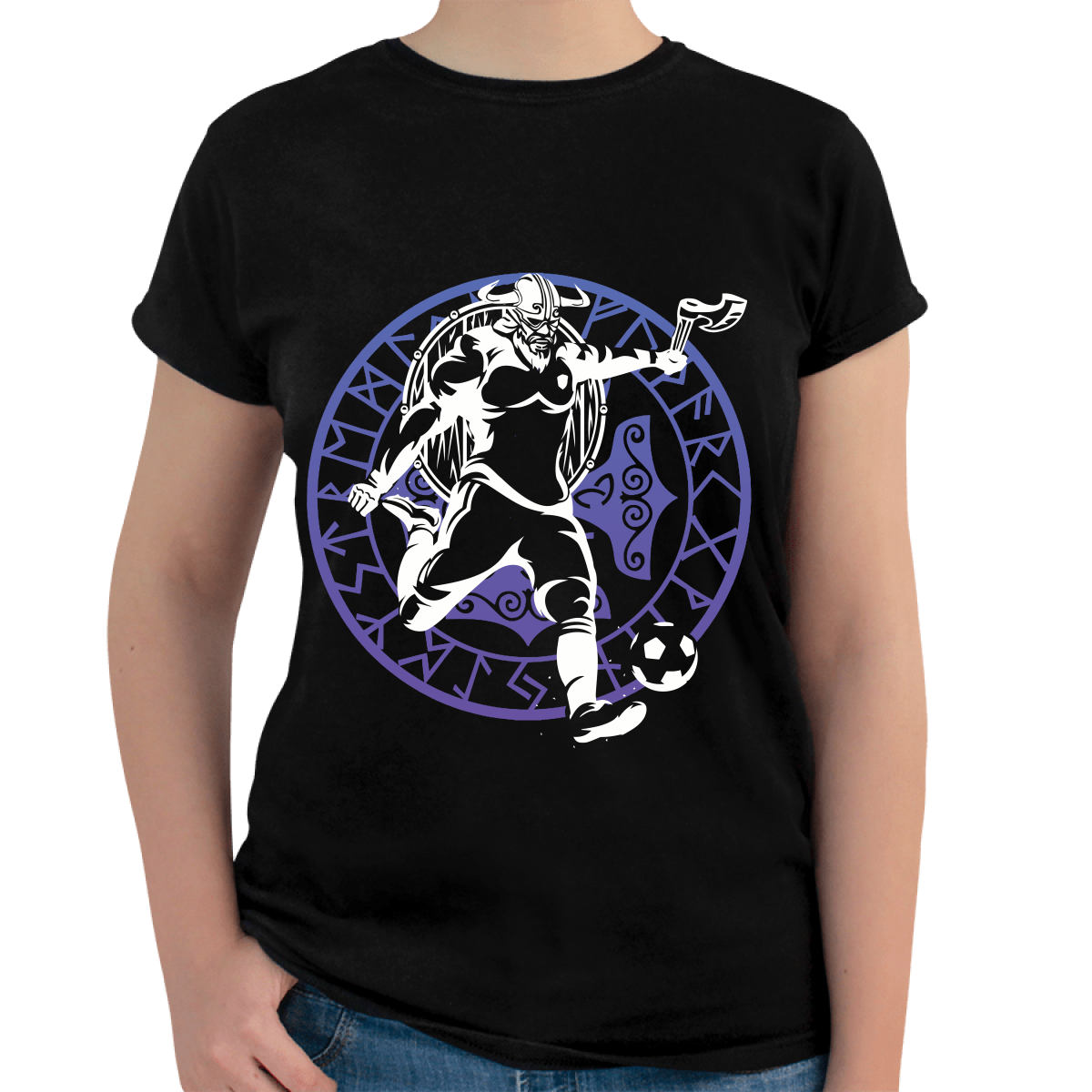 WEREVERWERO SOCCER VIKING WOMEN'S T-SHIRT