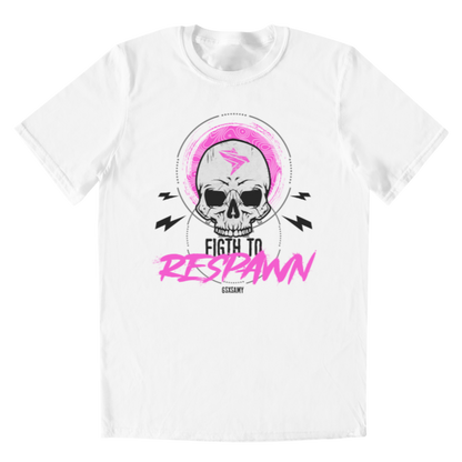 FIGHT TO RESPAWN PINK MEN'S T-SHIRT