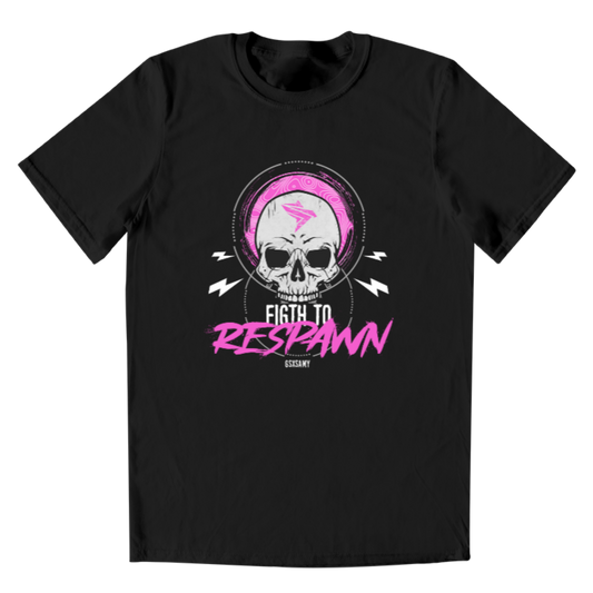 PLAYERA HOMBRE FIGHT TO RESPAWN PINK