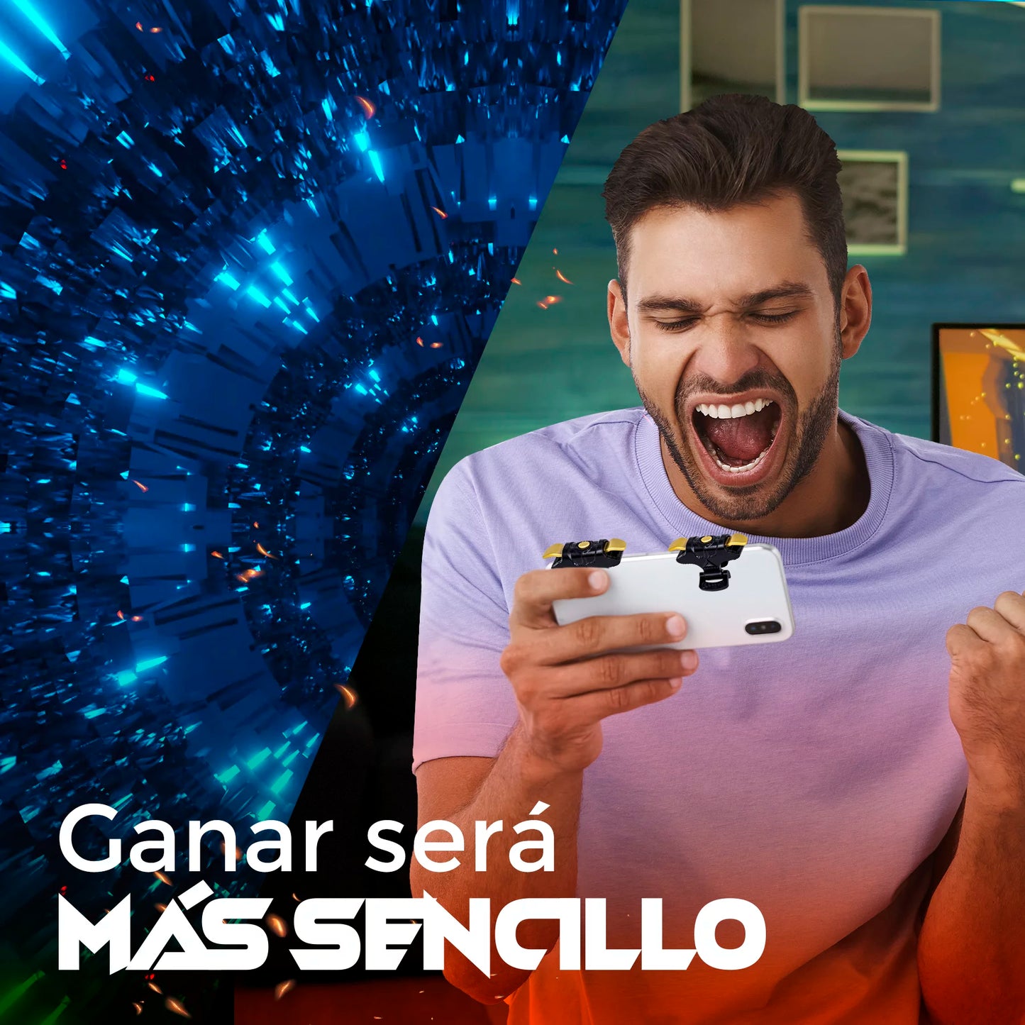 Gatillos para Celular Ajustables Gaming IMJS10