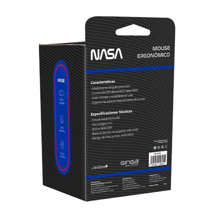 Nasa NS-MIS02 Wireless Ergonomic Pc Mouse